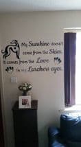 A House Is Not A Home Without A Lurcher - Lurcher Wall Sticker